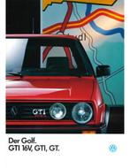 1987 VOLKSWAGEN GOLF GTI 16V BROCHURE DUITS, Livres, Ophalen of Verzenden
