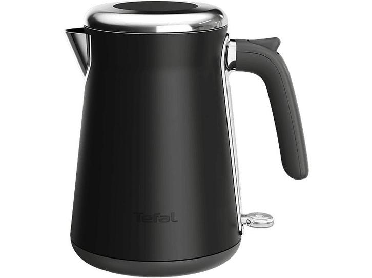 Tefal -  Collection Stainless Steel Kettle - Zwart, Elektronische apparatuur, Waterkokers, Nieuw, 1 tot 2 liter, Verzenden