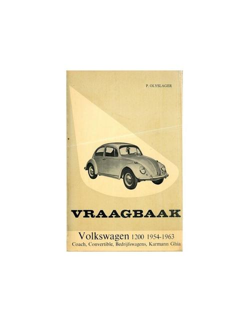 1961 -1963 VOLKSWAGEN 1200 VRAAGBAAK NEDERLANDS, Autos : Divers, Modes d'emploi & Notices d'utilisation, Enlèvement ou Envoi