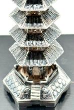 No reserve-Grote Handgemaakte 1e gehalte zilveren miniatuur, Antiek en Kunst