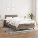 vidaXL Boxspring met matras stof taupe 120x200 cm, Huis en Inrichting, Verzenden, Nieuw