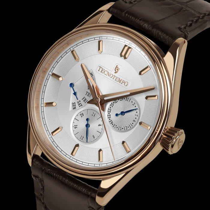 Tecnotempo - Multihands - Big Calendar - 39mm - Limited, Handtassen en Accessoires, Horloges | Heren