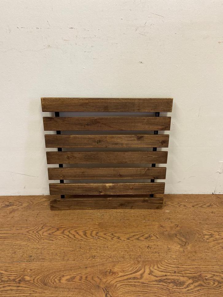 Gebruikt terras tafelblad (60x60) -TB945- Vintage/Café, Huis en Inrichting, Tafelonderdelen, Ophalen