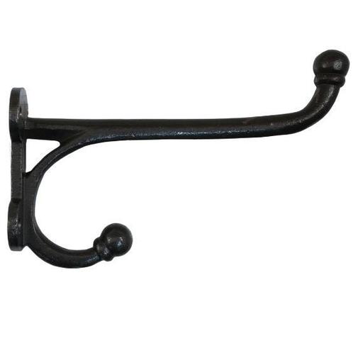 Kapstokhaak zwaar recht 19 cm ijzer blank, Huis en Inrichting, Woonaccessoires | Kapstokken, Nieuw, Overige materialen