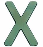 Letter x van steekschuim met bodem premier, passen niet op, Nieuw