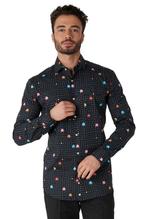 PAC-MAN Overhemd Heren OppoSuits, Kleding | Heren, Carnavalskleding en Feestkleding, Verzenden, Nieuw