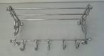 Theo Eigholtz French Train Style Coatrack - Kapstok - Metaal, Antiek en Kunst