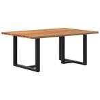 vidaXL Eettafel rechthoekig 180x120x74 cm massief eikenhout, Huis en Inrichting, Verzenden, Nieuw