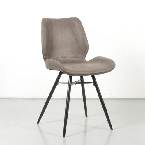 Kantinestoel Åmåle, antraciet ecoleder, 4-poot onderstel, Huis en Inrichting, Stoelen, Gebruikt, Ophalen of Verzenden