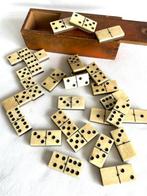 Antiek Dominospel - Bordspel - Gemaakt van ebbenhout en, Antiquités & Art