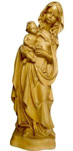 Snijwerk, Madonna mit Kind - Handarbeit - 31 cm - Hout