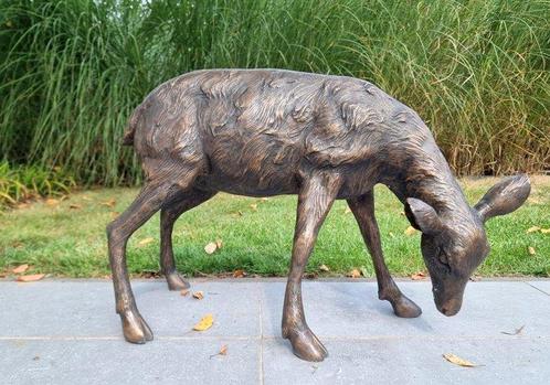 Sculpture, Levensecht hert - 43 cm - Bronze, Antiek en Kunst, Curiosa en Brocante
