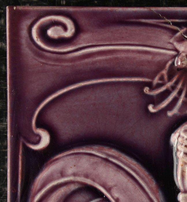 Jugendstil Tegel - Villeroy & Boch - Art Nouveau - 1900-1910, Antiek en Kunst, Antiek | Glaswerk en Kristal