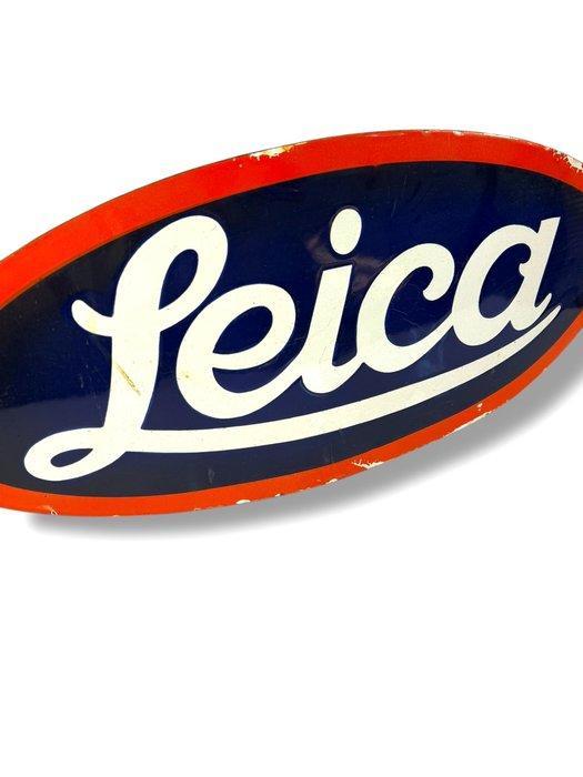 Leica - Emaille plaat - Emaille, Antiek en Kunst, Antiek | Wandborden en Tegels