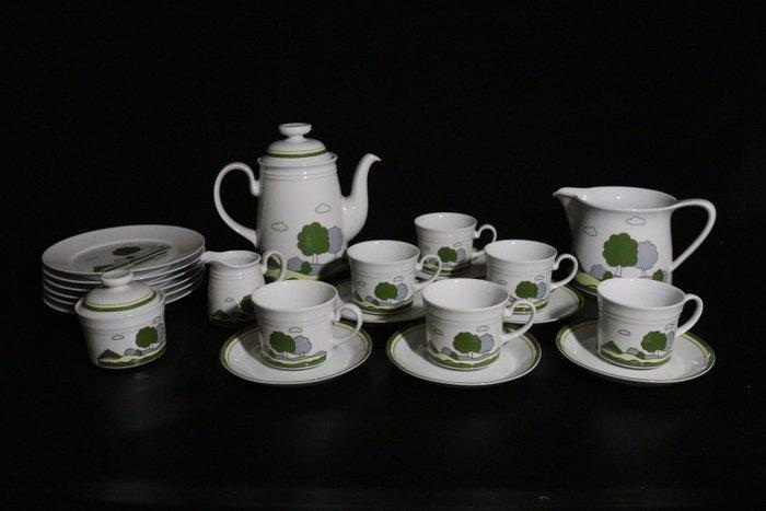 Mitterteich - Service à café pour 6 personnes - Porcelaine à, Antiek en Kunst, Antiek | Meubels | Tafels