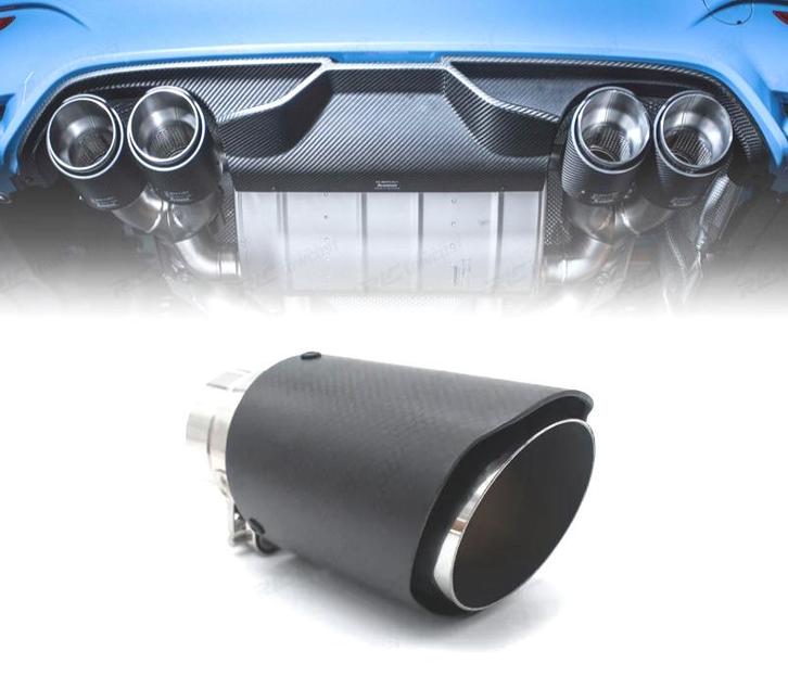 EMBOUT DÉCHAPPEMENT EN CARBONE UNIVERSEL TYPE AKRAPOVIC 60M, Auto-onderdelen, Uitlaatsystemen, Verzenden