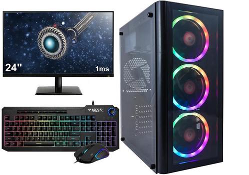 Complete Ryzen 5 Budget 6-Core Game PC Setup met 24 Gami..., Informatique & Logiciels, Ordinateurs de bureau, Enlèvement ou Envoi