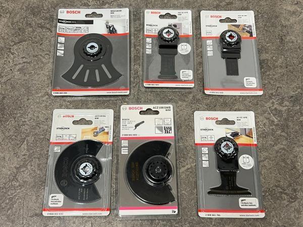 Veiling - Bosch zaagbladset multitool Starlock 6-delig, Doe-het-zelf en Bouw, Gereedschap | Machine-onderdelen en Toebehoren, Nieuw