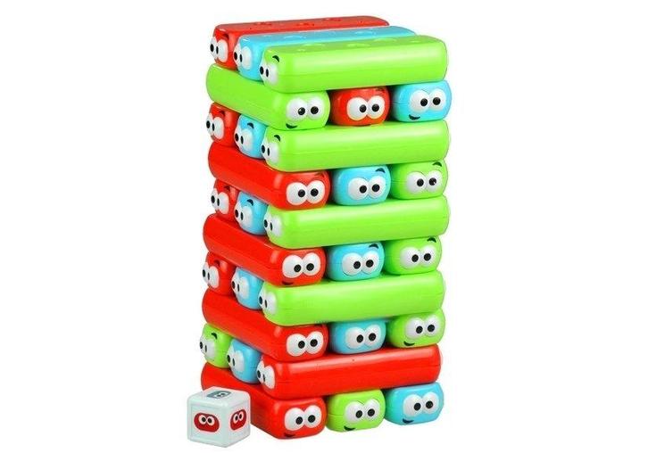 Jenga Tower Kinderspel - rood, blauw & groen -3-in-1, Kinderen en Baby's, Speelgoed | Bouwstenen, Nieuw, Ophalen of Verzenden