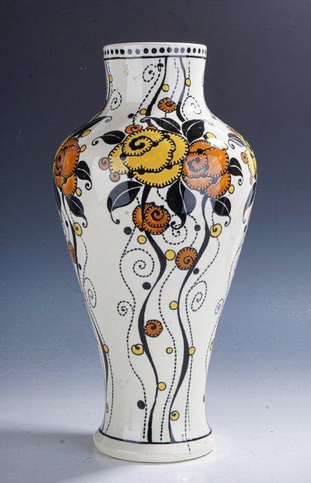 Boch Keramis - Charles Catteau - Vase - Vase Art Déco avec, Antiek en Kunst, Antiek | Glaswerk en Kristal
