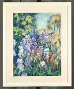 Rose Barbe (née en 1933) - Les iris, Antiek en Kunst