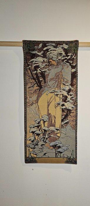 ARAZZO Alfons Mucha LHIVER - 100x45cm - Art Nouveau -, Antiek en Kunst, Kunst | Designobjecten