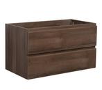 Wastafelkast Angela 100 x 48 cm Bruin EIken Wastafelmeubel, Verzenden, Nieuw