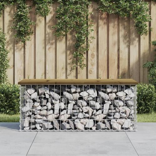 vidaXL Tuinbank schanskorfontwerp 103x44x42 cm geïmpregneerd, Tuin en Terras, Tuinsets en Loungesets, Nieuw, Verzenden