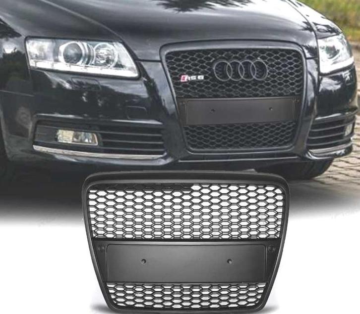 CALANDRE AUDI A6 4F 04-08 LOOK RS6 NOIR, Auto-onderdelen, Carrosserie, Verzenden