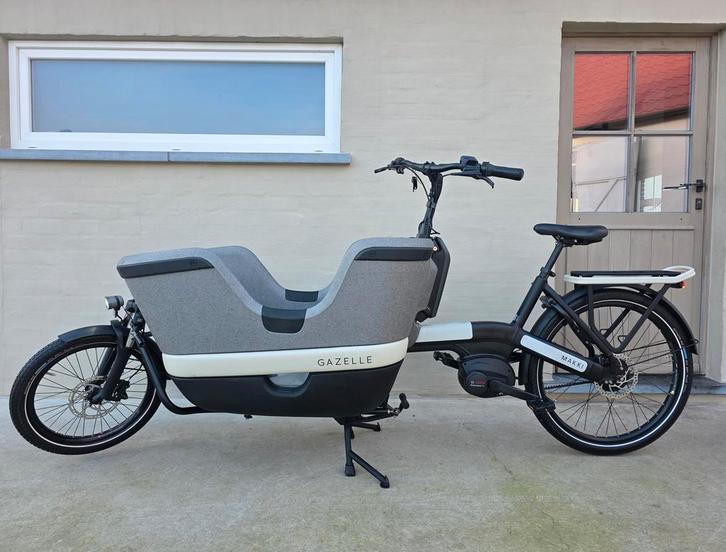 Bakfiets Gazelle Makki load *500Wh* !!! 587km !!! Als Nieuw*, Fietsen en Brommers, Fietsen | Bakfietsen, 2 kinderen, Zo goed als nieuw