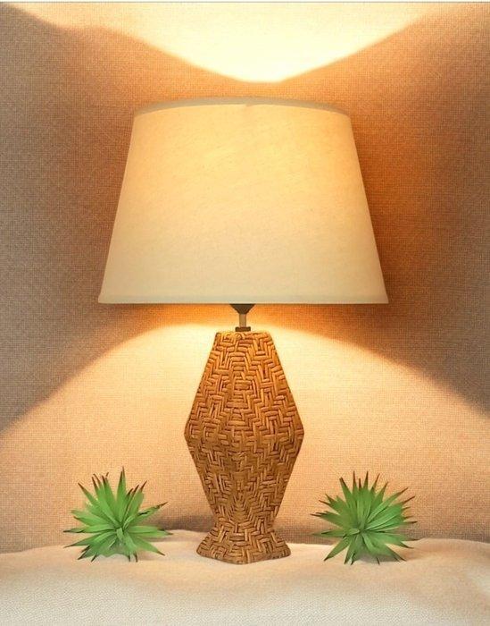 Lamp - Zeldzaam model - Natuurlijk & Chic - Rattan, Textiel, Antiek en Kunst, Kunst | Designobjecten
