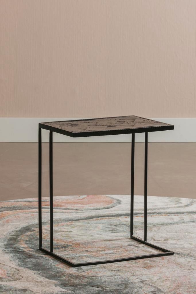 Bijzettafel Mangohout Carlin, Huis en Inrichting, Tafels | Bijzettafels, Nieuw, Verzenden