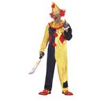 Killer Clown Halloween Kostuum Heren Geel, Nieuw, Verzenden