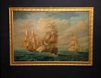 Franse school (XX) - Grande battaglia navale - XL format, Antiek en Kunst