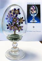 Œuf Fabergé - Bouquet de violettes façon FABERGÉ - Cristal, Antiek en Kunst