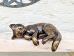 Sleeping kitten - Figurine - A sleeping kitten - Bronze, Antiek en Kunst, Curiosa en Brocante
