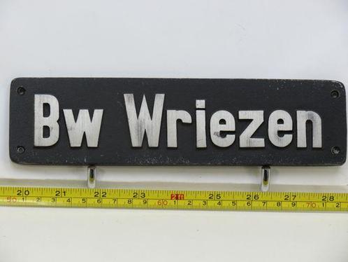 Lokschild BW Wriezen (Spoorwegen 1:1), Verzamelen, Spoorwegen en Tram, Overige typen, Gebruikt, Ophalen of Verzenden
