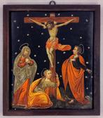 Scuola Veneto - Cretese (XVIII) - Crocifissione, Antiek en Kunst
