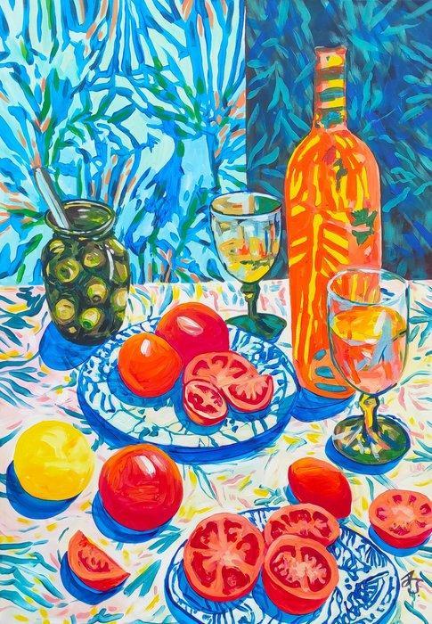 Jowita Skalska - Banquet of Color XL, Antiek en Kunst, Kunst | Schilderijen | Modern