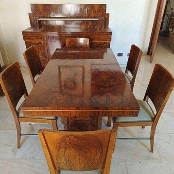 Canapé (meubles) (10) - Châtaignier, Chrome - Art déco beschikbaar voor biedingen