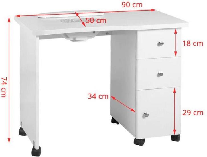 Cosmetisch Bureau / Manicuretafel met Afzuiging – Werktafel, Elektronische apparatuur, Overige elektronische apparatuur, Verzenden