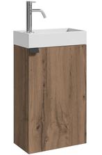 Toiletmeubel Apollo 40 x 22 cm Bruin Eiken Fonteinmeubel, Verzenden, Nieuw