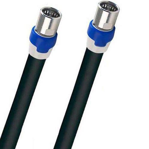 Coax kabel op de hand gemaakt - 15 meter  - Zwart - IEC 4G, Doe-het-zelf en Bouw, Elektriciteit en Kabels, Nieuw