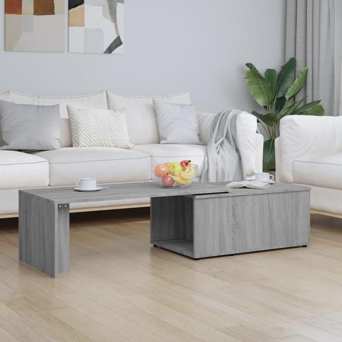 vidaXL Salontafel 150x50x35 cm bewerkt hout grijs, Maison & Meubles, Tables | Tables de salon, Envoi