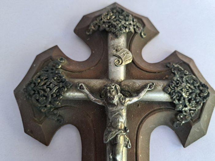 Crucifix - Hulst - 1850-1900 - Crucifix gothique, Antiek en Kunst, Antiek | Boeken en Manuscripten