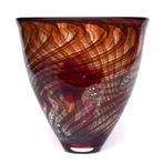 Thea Figee - Vaas - Glas - Swirling warm earth tones