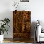 vidaXL Hoge kast 69,5x31x115 cm bewerkt hout gerookt, Huis en Inrichting, Kasten | Dressoirs, Nieuw, Verzenden