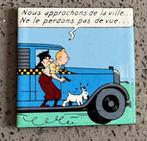 Tintin 70001 - Plaque émaillée Tintin, Milou et le Taxi - 1