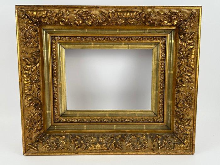 Lijst - Hout, stuc - Een grote, diepe vergulde lijst., Antiek en Kunst, Antiek | Overige Antiek