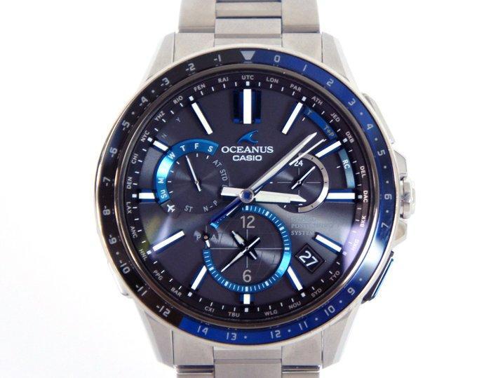 Casio - Oceanus GPS Hybrid Wave Ceptor Solar Chronograph, Handtassen en Accessoires, Horloges | Heren